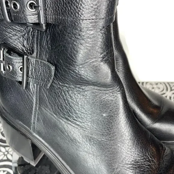 NATURALIZER Trina Mid Shaft Boots, black pebble, 7 - Picture 8 of 11